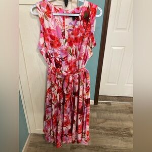 Lane Bryant Vibrant Floral Midi Dress